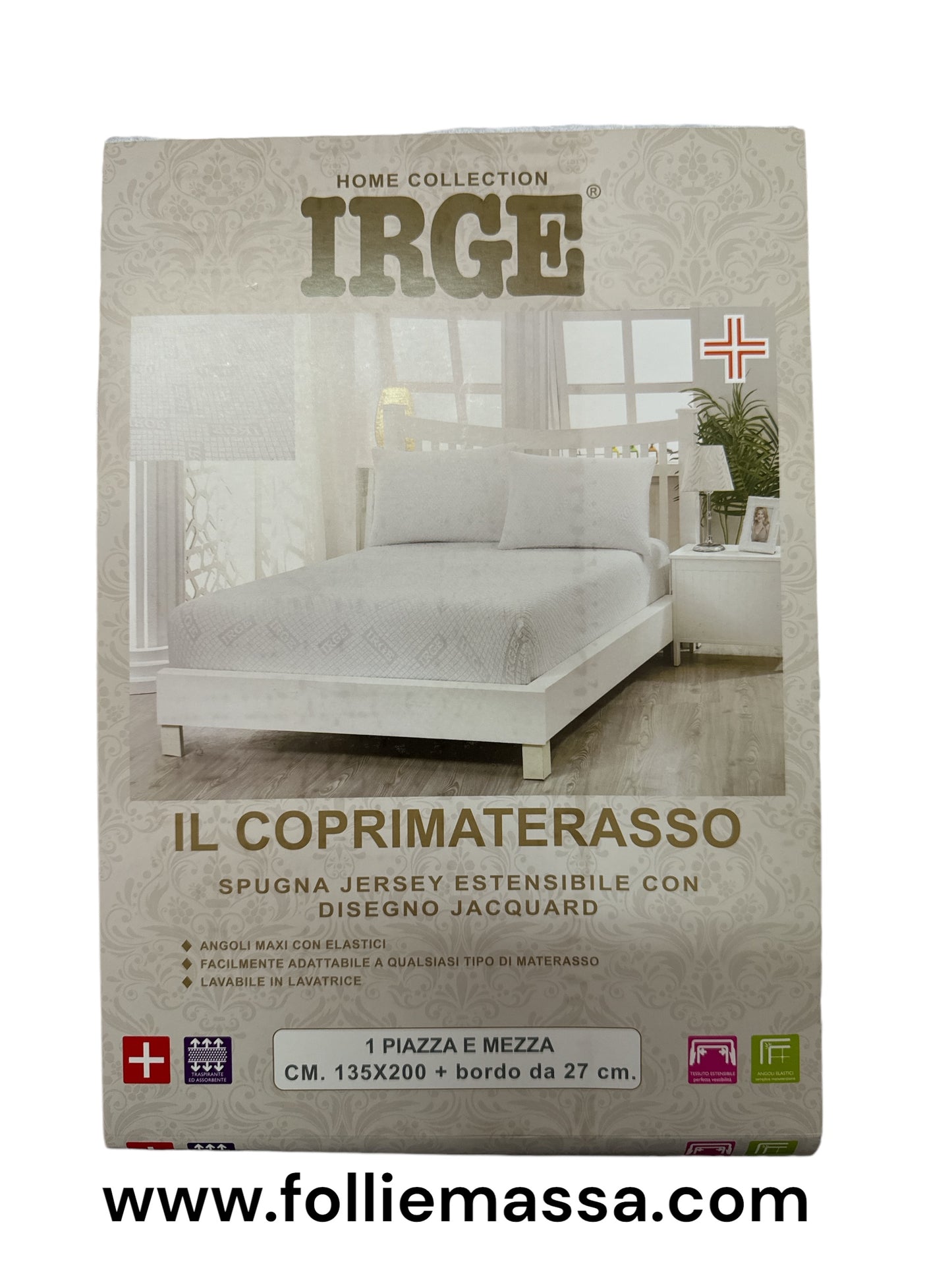 Coprimaterasso Spugna Jersey  Sanitario IRGE